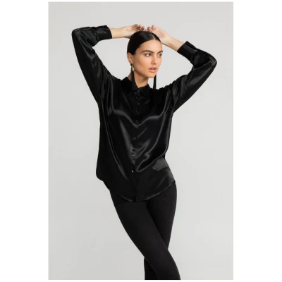 LOVJOI Damen vegan Bluse Alaiya Black