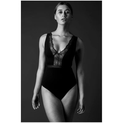 LOVJOI Damen vegan Body Garden Tiger Schwarz