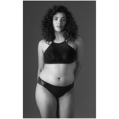 LOVJOI Damen vegan Bralette Diascia Schwarz