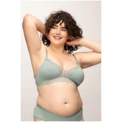 LOVJOI Damen vegan Bralette Stipa Cool Grün