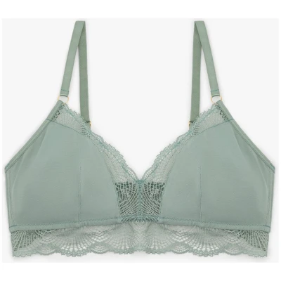LOVJOI Damen vegan Bralette Stipa Cool Grün