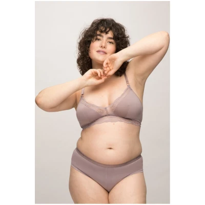 LOVJOI Damen vegan Bralette Stipa Soft Lilac