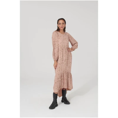 LOVJOI Damen vegan Kleid Audreyana Rosa