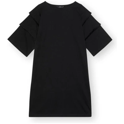 LOVJOI Damen vegan Kleid Palominta Schwarz
