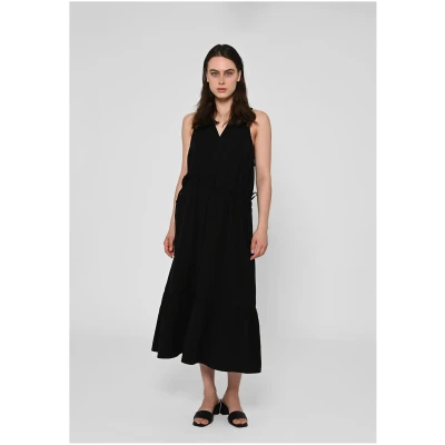 LOVJOI Damen vegan Maxikleid Ramaria Schwarz