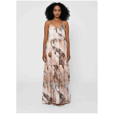 LOVJOI Damen vegan Maxikleid Tapajo Marmor