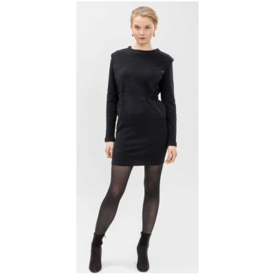 LOVJOI Damen vegan Mini Kleid Abelone Black
