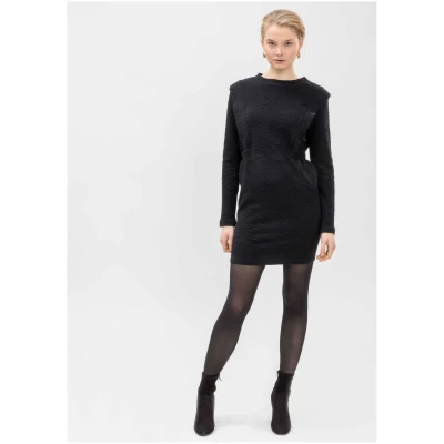LOVJOI Damen vegan Mini Kleid Abelone Black
