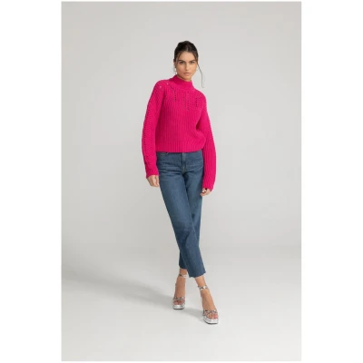 LOVJOI Damen vegan Pullover Aleika Vivid Pink
