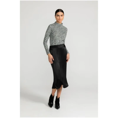 LOVJOI Damen vegan Rock Leonne Schwarz