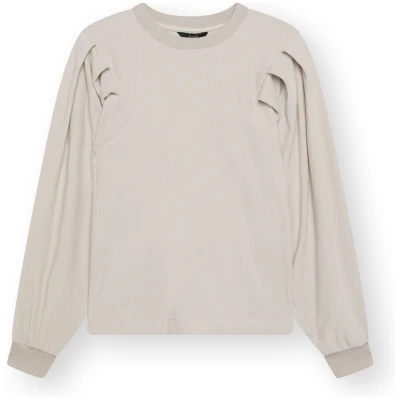 LOVJOI Damen vegan Sweatshirt Malvine Misty Beige