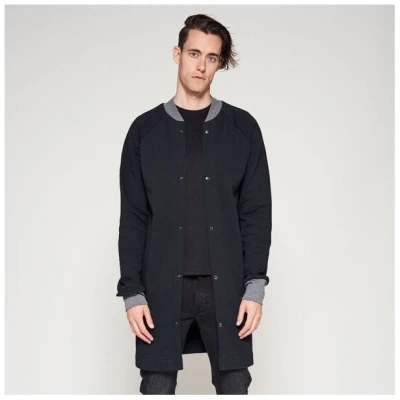 LUMEN organic Mantel SWEAT schwarz/grau