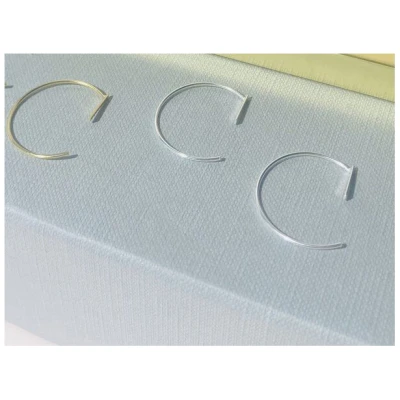 LUXAA Puristischer Bügel Ohrring mit Stab aus 925er Sterling Silber