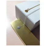 LUXAA Zarte Kette mit Anhänger aus 925er Sterling Silber - Gold