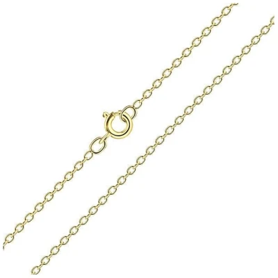 LUXAA Zarte Kette mit Anhänger aus 925er Sterling Silber - Gold