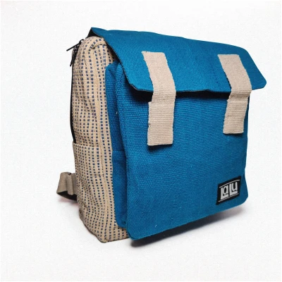 LaLu Products Herren vegan Rucksack Bikram Ozean