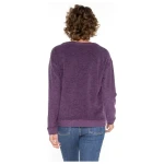Langarm-Frotteeshirt aus reiner Bio-Schurwolle, mauve melange 36