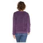 Langarm-Frotteeshirt aus reiner Bio-Schurwolle, mauve melange 36