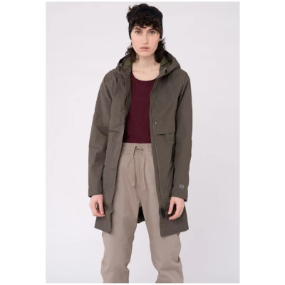 Lange Regenjacke aus recyceltem Polyester, Recycled