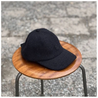 LangerChen Wool Cap "Everett" dunkelblau carbon