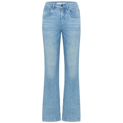 Lanius Damen vegan Flared Jeans Hellblau