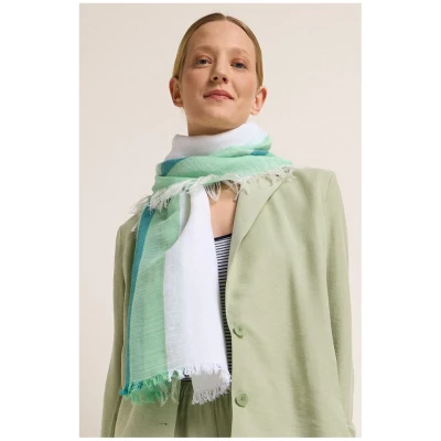 Lanius Damen vegan Halstuch Aqua Grün