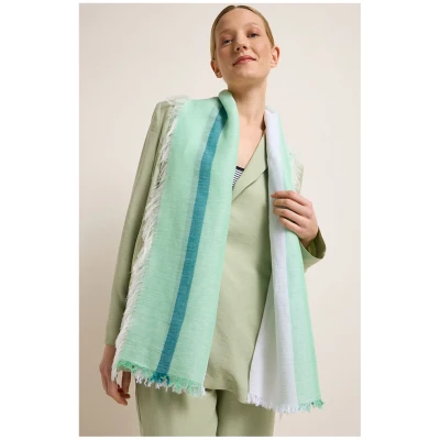 Lanius Damen vegan Halstuch Aqua Grün