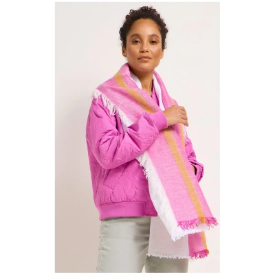 Lanius Damen vegan Schal Bloom Rosa