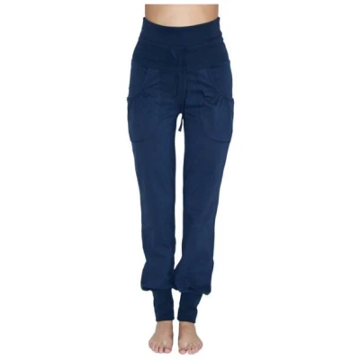 Leela Cotton Damen Yogahose 2 Farben Bio-Baumwolle Hose mit Taschen 4082