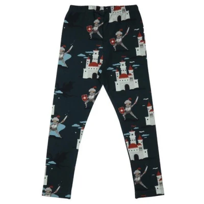 Leggings Bio Baumwolle Grün Walkiddy - Nachhaltig, Allergikerfreundlich, GOTS-zertifiziert, Umweltfreundlich, Bequem für Kleinkinder und Babys.
