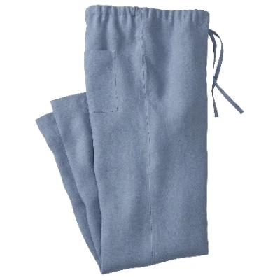 Leinenhose aus reinem Leinen, jeansblau XL