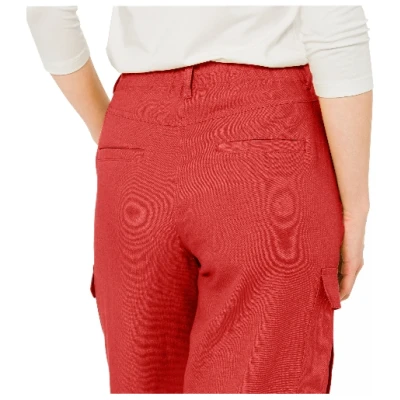 Leinenhose aus reinem Leinen, koralle 36
