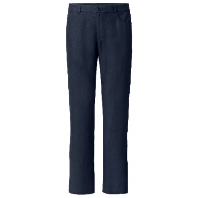Leinenhose aus reinem Leinen, nachtblau 48