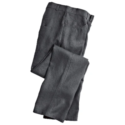 Leinenhose aus reinem Leinen, schiefer 48