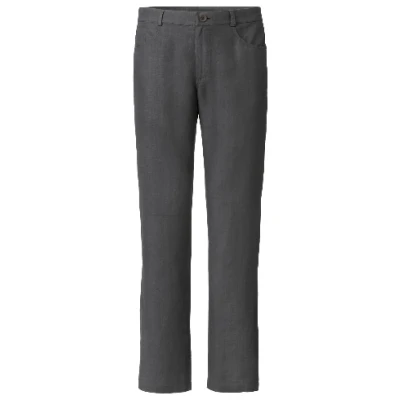 Leinenhose aus reinem Leinen, schiefer 48