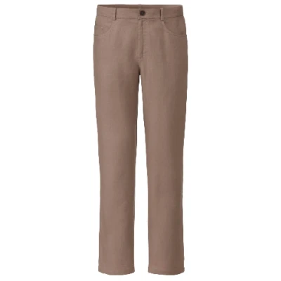 Leinenhose aus reinem Leinen, taupe 48