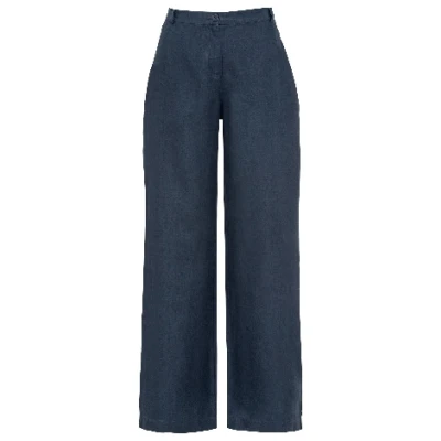 Leinenhose, indigo 36