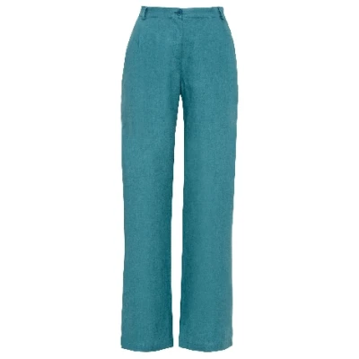 Leinenhose, jade 38