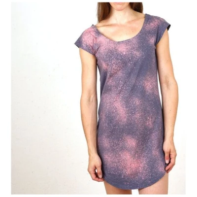 Lena Schokolade T-Shirt Kleid mit Sternenhimmel