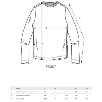 Life-Tree Longsleeve aus Biobaumwolle Fairwear für Herren "Treeslice" in Anthrazit