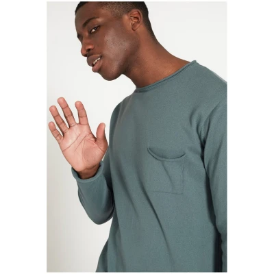 Light Knit Crew Neck aus Bio Baumwolle, Baumwolle