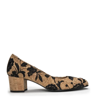 Lina Cork Mid-heel Vegan Shoes