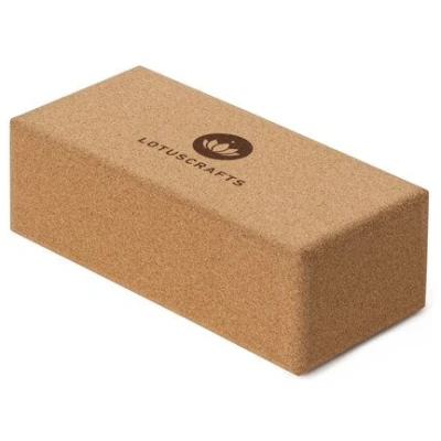 Lotuscrafts Yogablock Kork Supra Grip - ökologisch hergestellt (Klein)