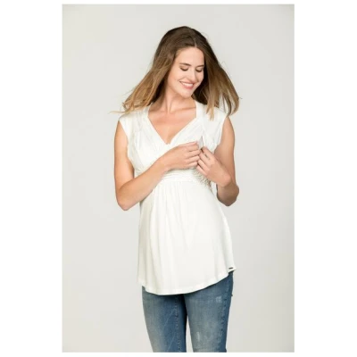 Love2Wait Umstandsshirt mit Stillfunktion und Spitze
