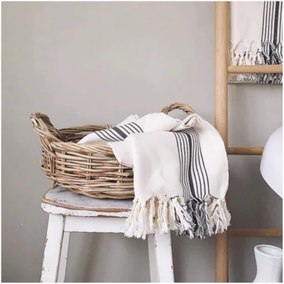 Luks unisex vegan Hammam Handtuch Bergama Peshtemal