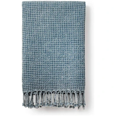 Luks unisex vegan Handtuch Waffel Peshtemal Rulo - Navy