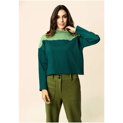 M.R BRAVO Damen vegan Amazon Pullover Grün