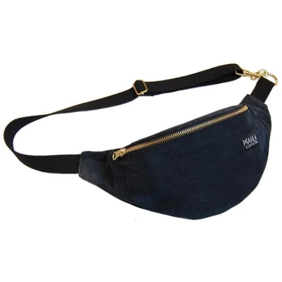 MAHLA Damen vegan Bauchtasche Phoenix Mini Dunkelblau Denim