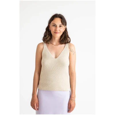 MATONA Damen vegan Knit Tank Oyster