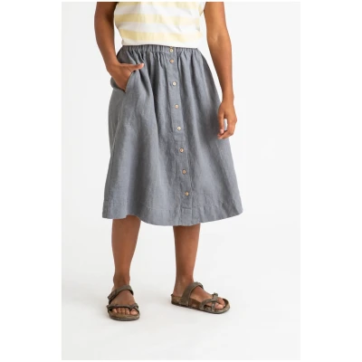 MATONA Damen vegan Midirock Sturmblau